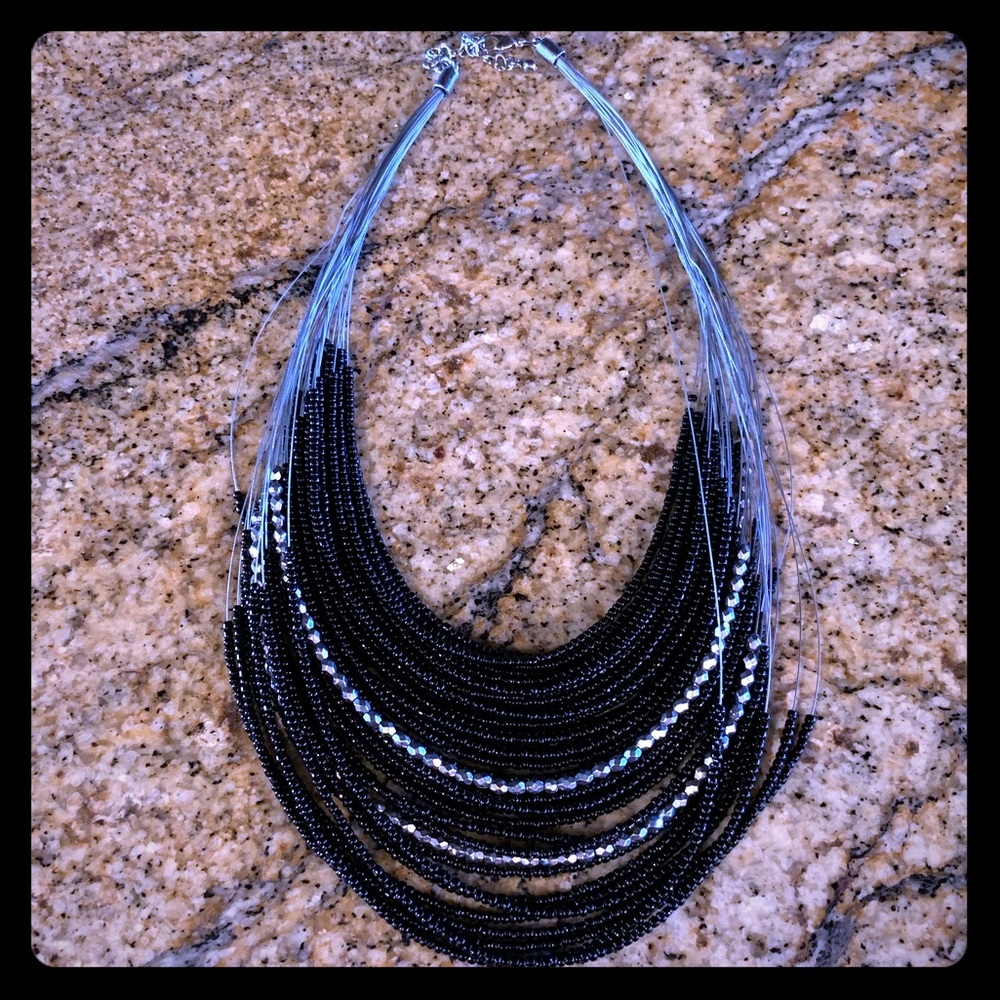 Black/Silver necklace